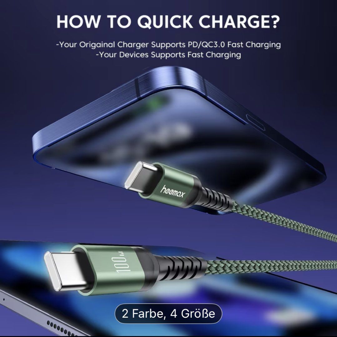 Cavi: Neues USB-C Daten und Ladekabel 1000W – Nuovo e nell'imballaggio originale da Altenrhein venduto da marcow313 2