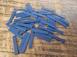 lego 6636 lot de 40 pièces Dark Blue Tile 1 x 6