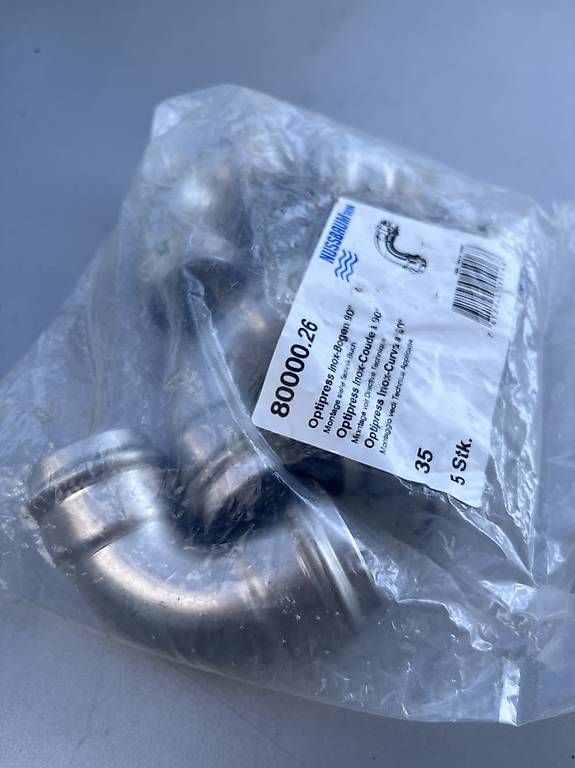 Tiro con l'arco: 1 Pack Nussbaum Optipress Bogen 90° Inox d=35 – Nuovo e nell'imballaggio originale da Endingen venduto da oliver8 2