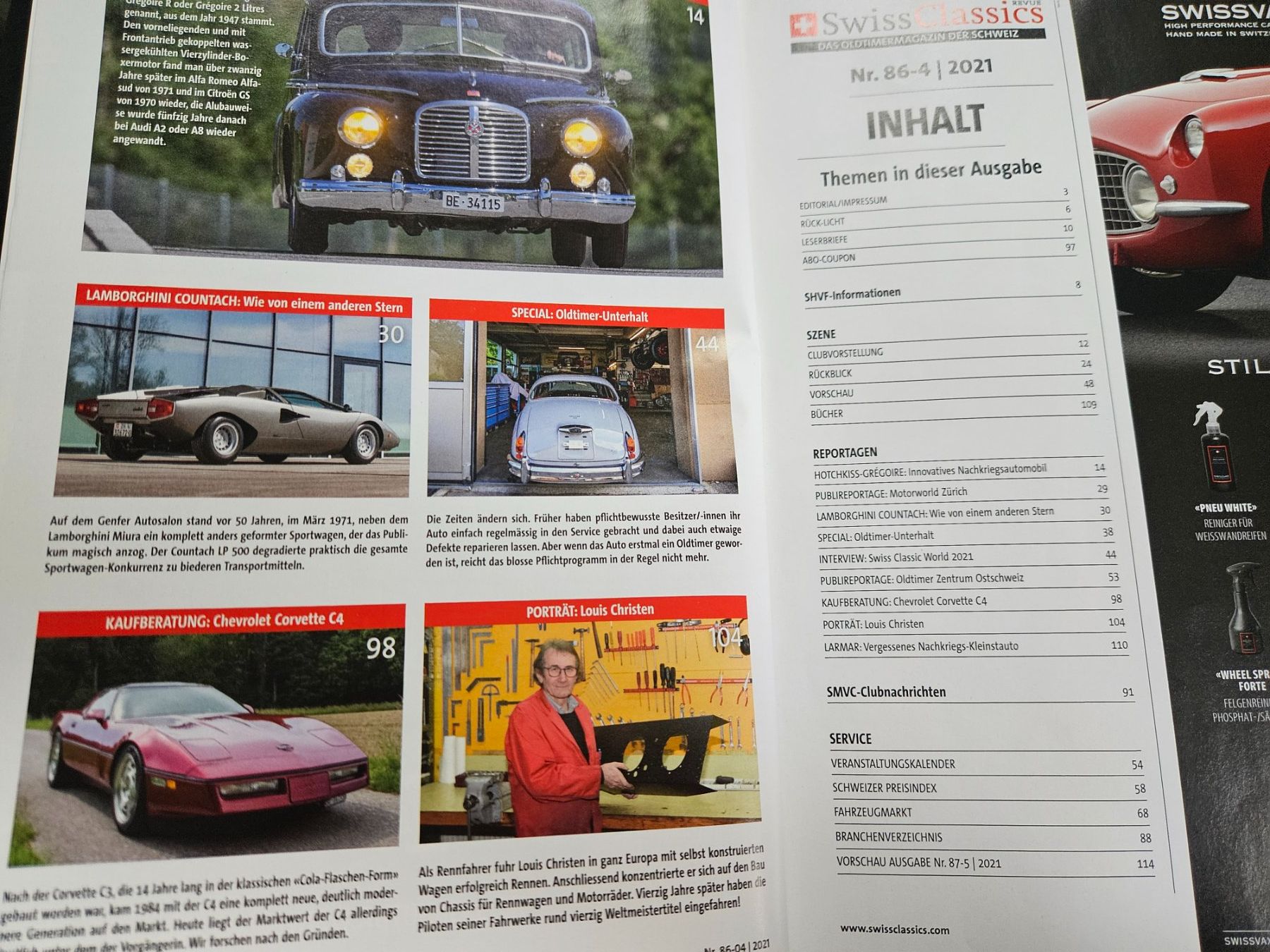 SwissClassics 4/21 Corvette C4 Countach Hotchkiss xx (Gebraucht) in ...