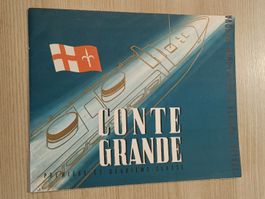 Litho Werbe Broschüre / CONTE GRANDE Italia Ausgabe 1940
