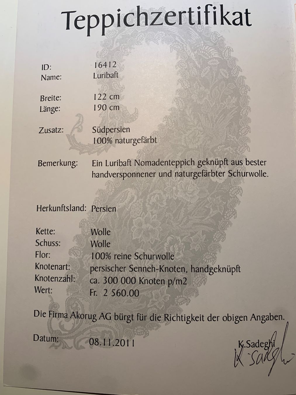 Teppiche: Perserteppich – Gebraucht aus Rüschlikon von Jomoth 1