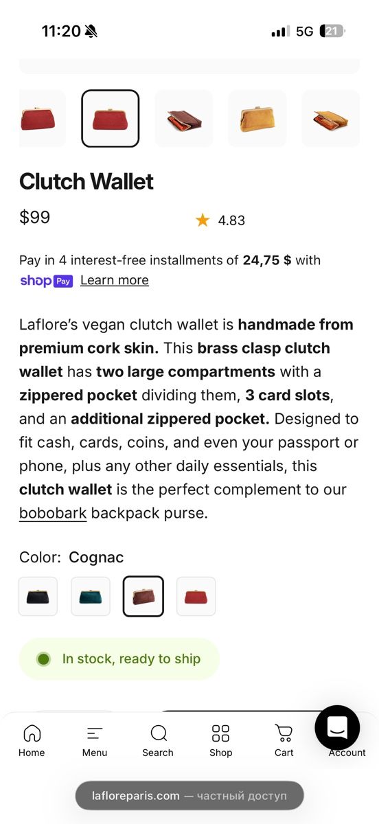 Borse da donna: Laflore Clutch ,Rot - Neu – Nuovo e nell'imballaggio originale da Dotzigen venduto da White_Warrior 8