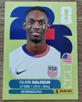 Folarin Balogun USA 20 Panini FIFA World Cup 2026  ⚽🏆