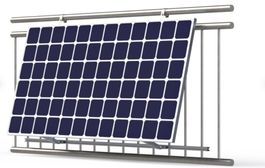 Solarhalterung Balkonkraftwerk V2.0 alufarbig