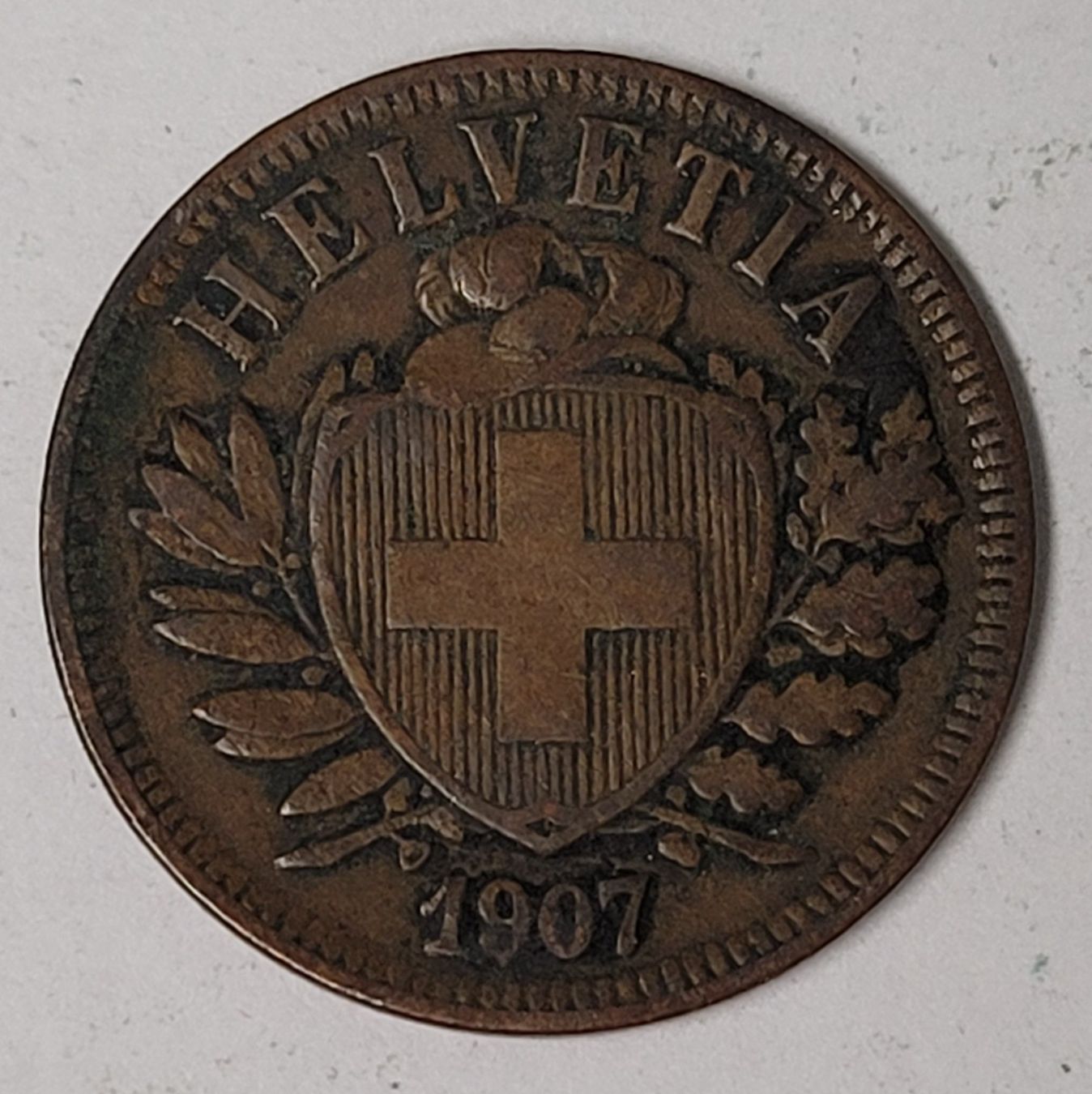 Tutti le monete: 2 RAPPEN / SCHWEIZ 1907 – Usato da Mumpf venduto da antonio_schweiz_961