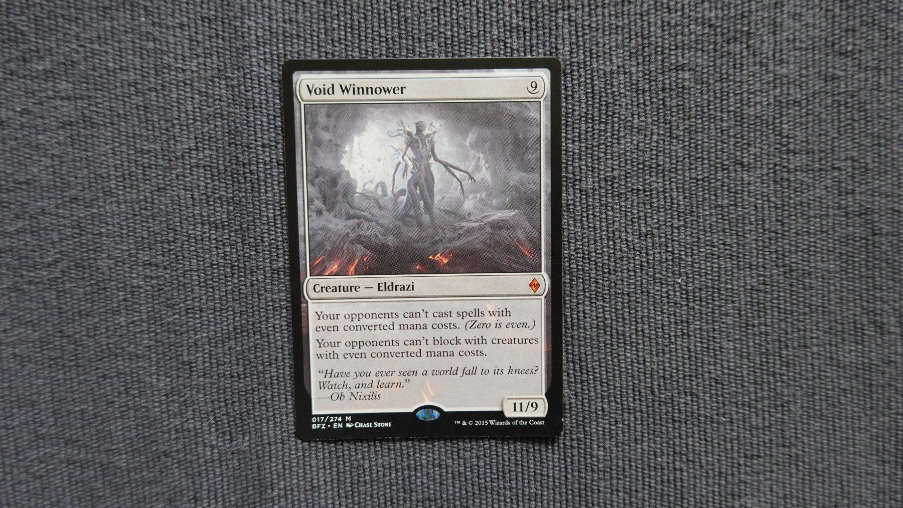 Magic The Gathering Carte collezionabili: Void Winnower Battle for Zendikar EN – Usato da Uster venduto da Blake13