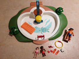 Playmobil Pool 9422 mit Dusche und Figuren für den Sommer