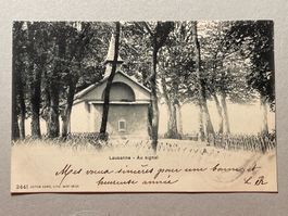 Antike Postkarte Lausanne - Au signal,