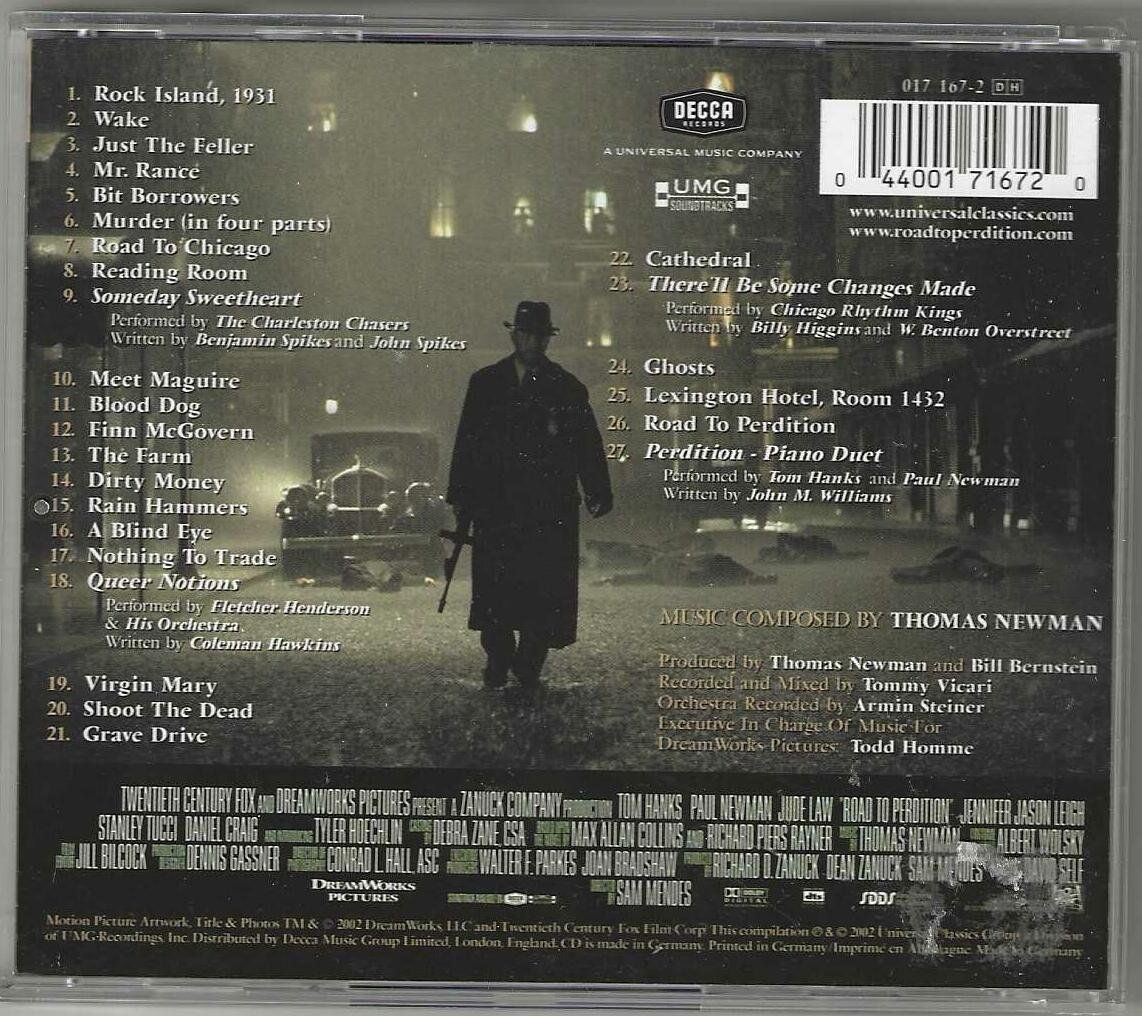CDs: Thomas Newman - Road To Perdition – Gebraucht aus Genève von CDLPBookS 1