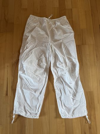 Pantalon parachute blanc H&M