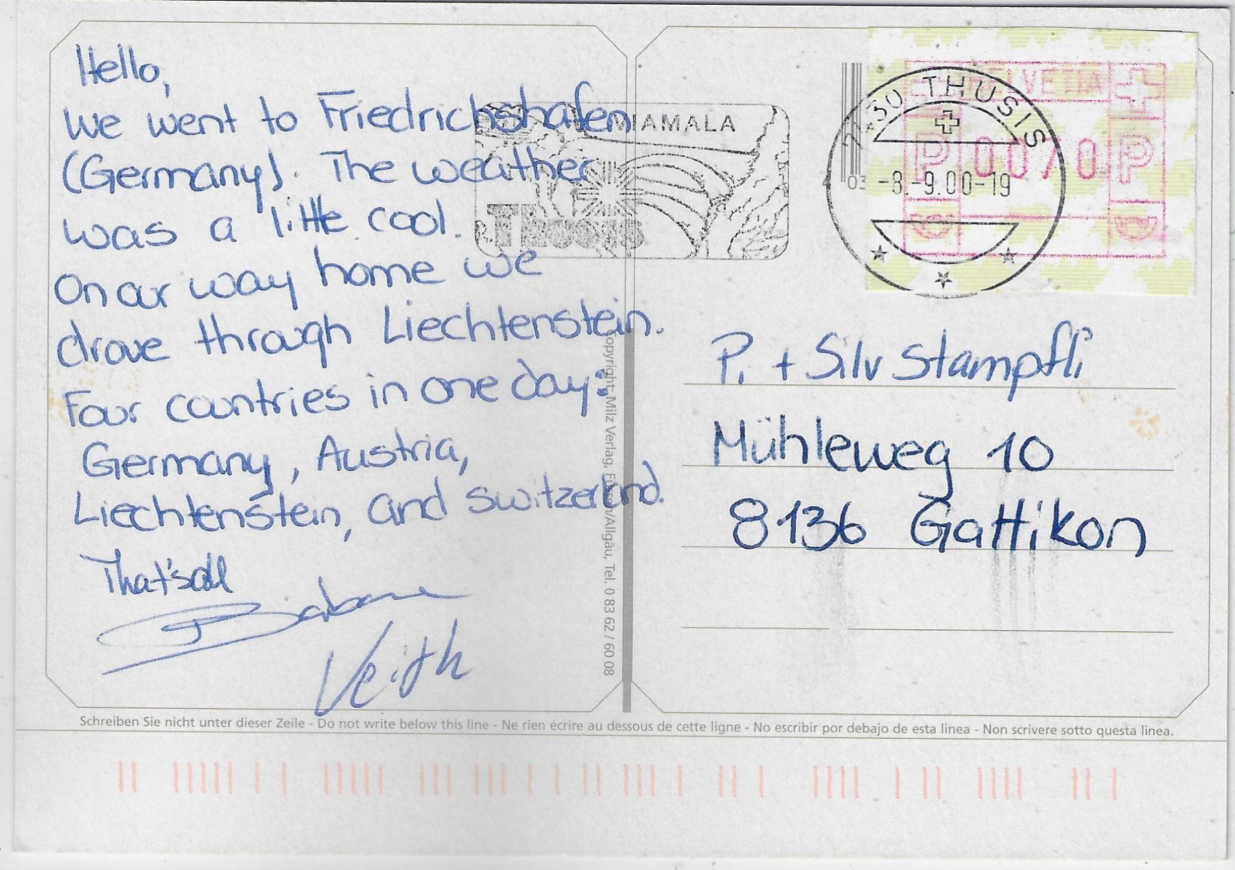 Cartoline postali: Zeppelin NT über dem Bodensee – Usato da Ettingen venduto da Kartenplanet 1