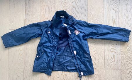 Dunkelblaue Regenjacke für Mädchen