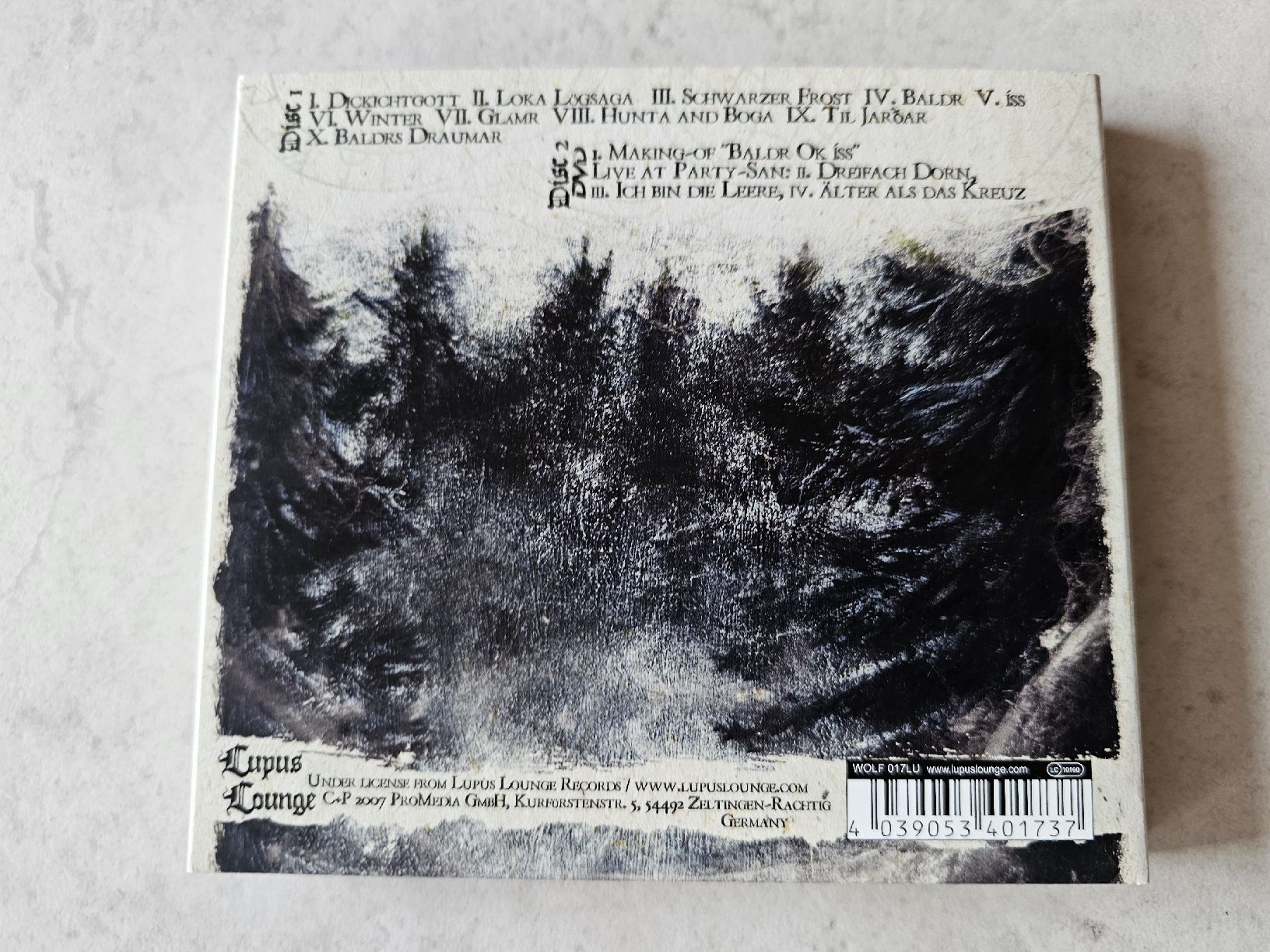 CD: Helrunar  -  Baldr Ok Iss  /  CD + DVD Digi – Usato da Schneisingen venduto da backstore24 1