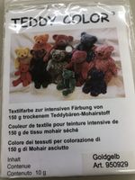 Textilfarbe, gedacht zur Färbung von Mohairstoff f. Teddys 