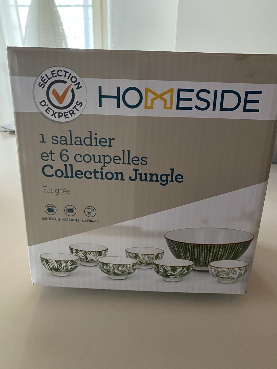 Set di piatti: Salatschüssel mit 6 Schälchen neu – Nuovo e nell'imballaggio originale da Brugg AG venduto da Honeybee6 1