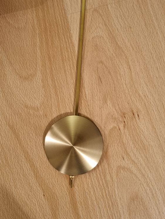 Antike Pendeluhr, Schmeckenbecher, Nussbaum, originalverp. 3