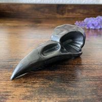 ✲ Schungit Raben Krähen Schädel ✲ 59g / 97mm Shungite Skull