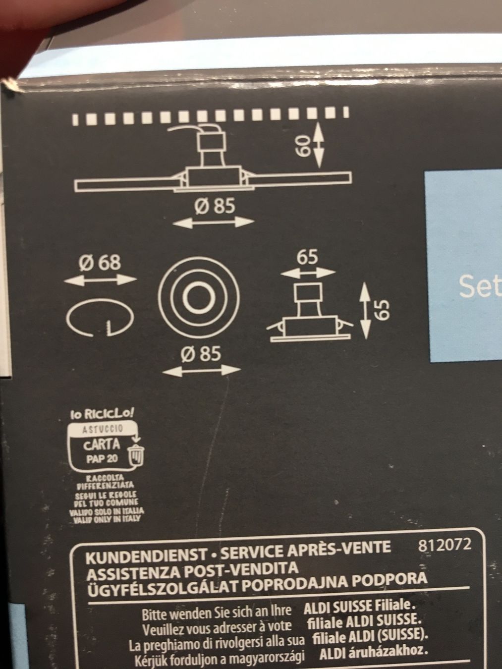 Lustres & lampes de plafonds: LED Einbauleuchten 5er- Set – Neuf avec emballage d'origine à Boniswil par sim_7zhp 6