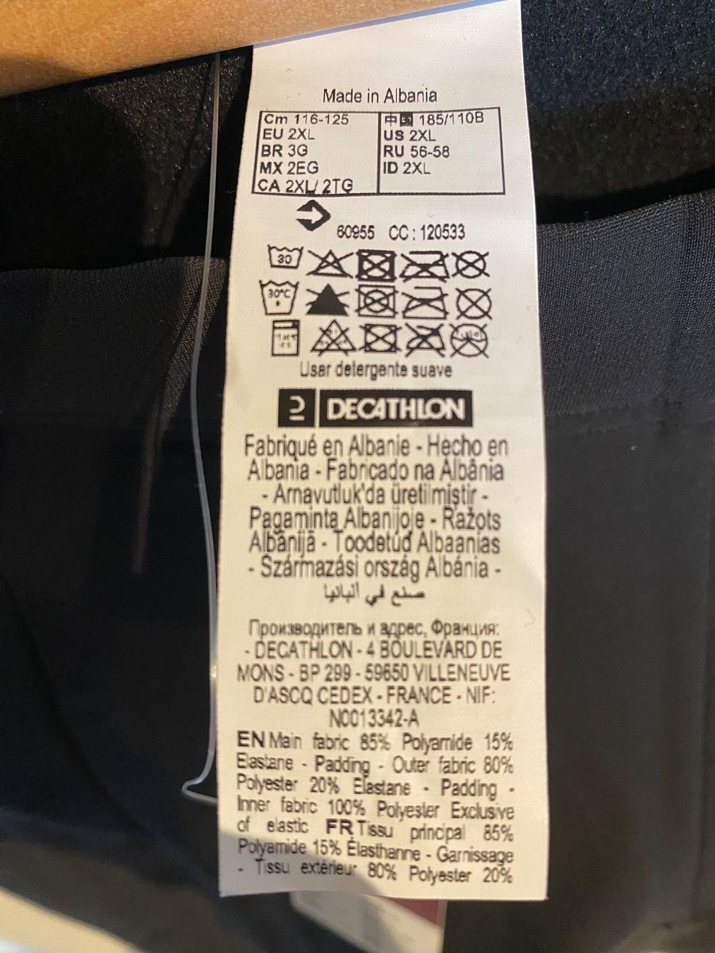 Decathlon Pantaloni: Cuissard long vélo rembourré - NEUF – Nuovo (secondo la descrizione) da St-Prex venduto da Okoala 1