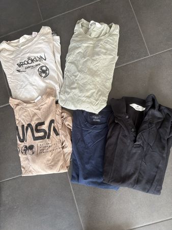 5 T-Shirts Brooklyn, NASA, H&M, diverse Farben Grösse M