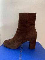 STUART WEITZMAN: Exklusive braune Wildleder-Stiefelette, 37