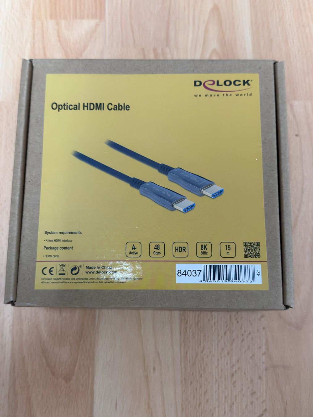 Cavi: **Delock Active Optical Cable HDMI 4K 60 Hz 15 m** – Nuovo e nell'imballaggio originale da Luzern venduto da rivendo.shop