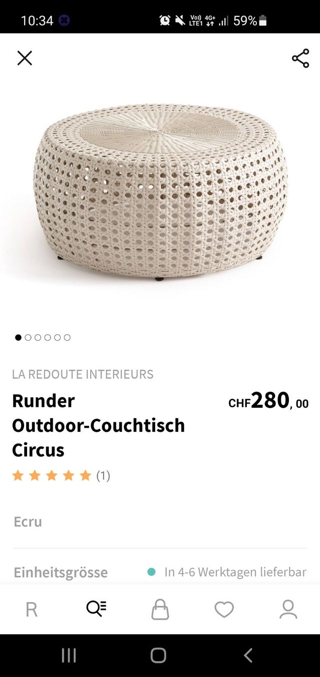 La Redoute Tavoli: OUTDOOR COUCHTISCH – Usato da Wetzikon ZH venduto da fam_g6zy 5