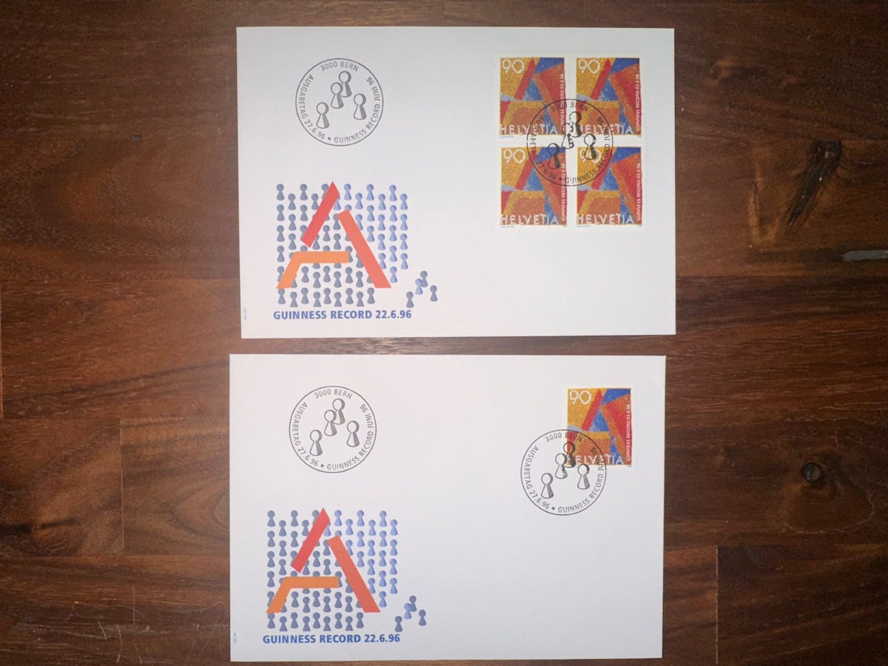 Alle Briefmarken: Set 1996 FDC Ersttagsumschlag – Gebraucht aus Stettfurt von 2442 3