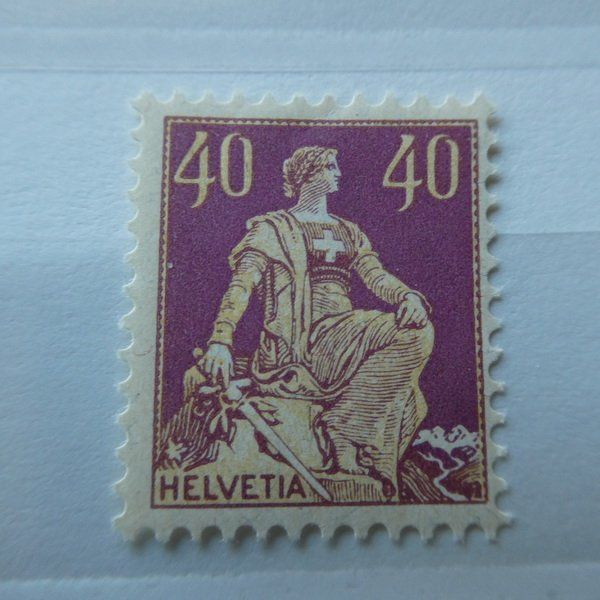Alle Briefmarken: Nr. 112 ** HELVETIA mit Schwert – Neu (gemäss Beschreibung) aus Egliswil von Trens01 1