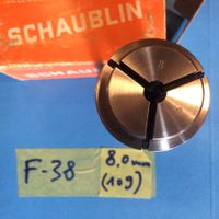 8.0mm Schaublin Druck Spannzange F38 76-72 164E