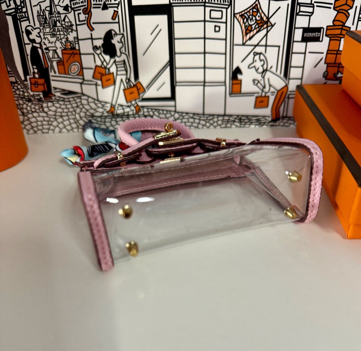 Borse da donna: Micro Leather accessories transparent bag – Nuovo (secondo la descrizione) da Montreux venduto da SwissLux 1