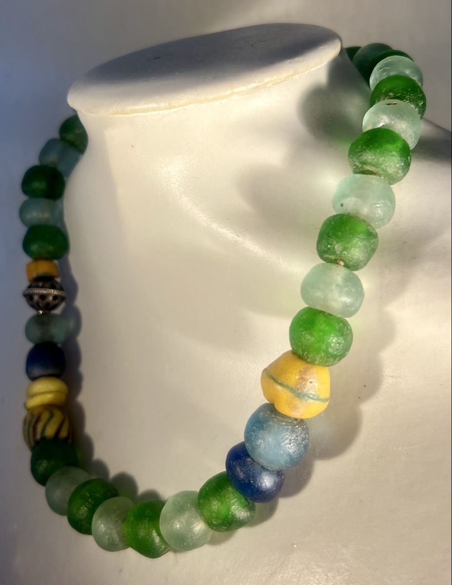Catenine: Sublime Collier Perles Antiques d'Archéologie/Traite  – Usato da Genève venduto da DELIRBEADS 7