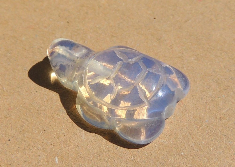 Carneol Achat Schildkröte 40x25x15mm - Echter Edelstein Glücksbringer Schutzstein