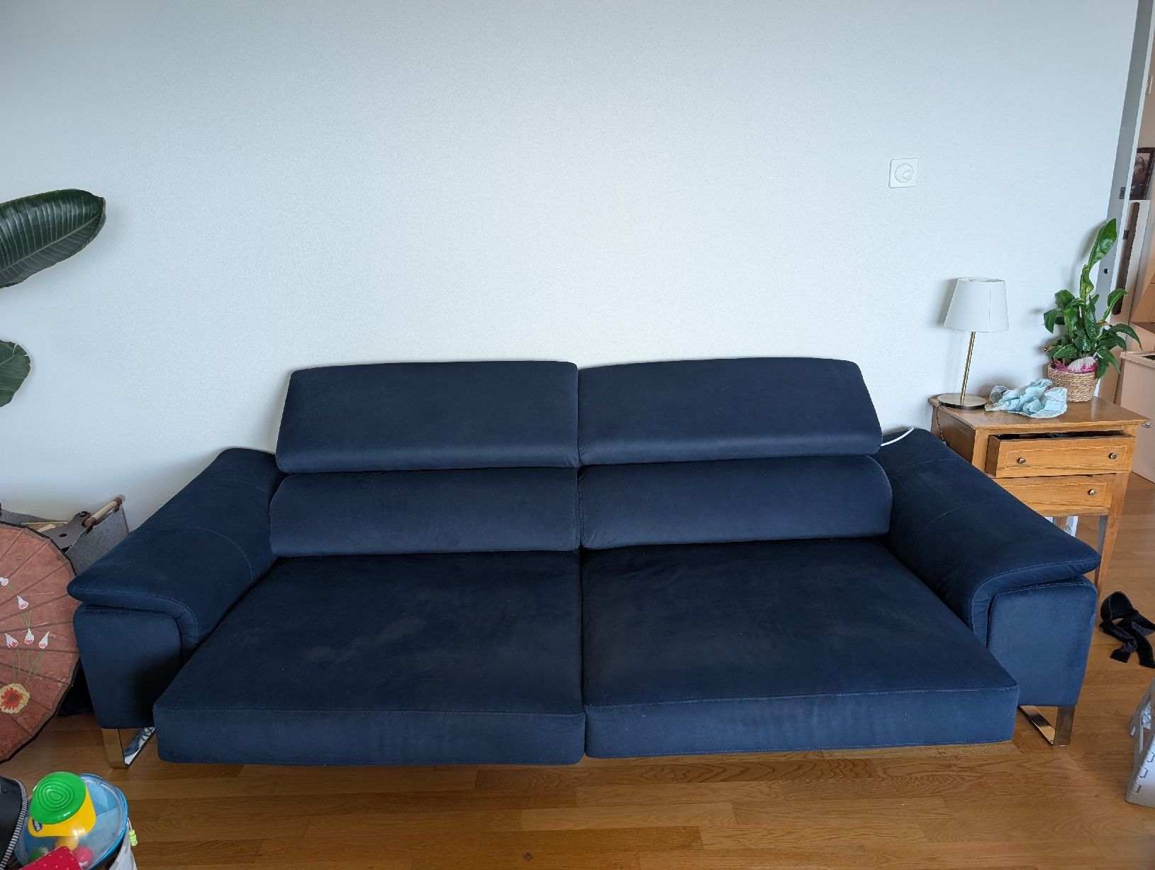 Divani: blaues samtiges Sofa wie neu – Usato da Tann venduto da the_p6qz 1