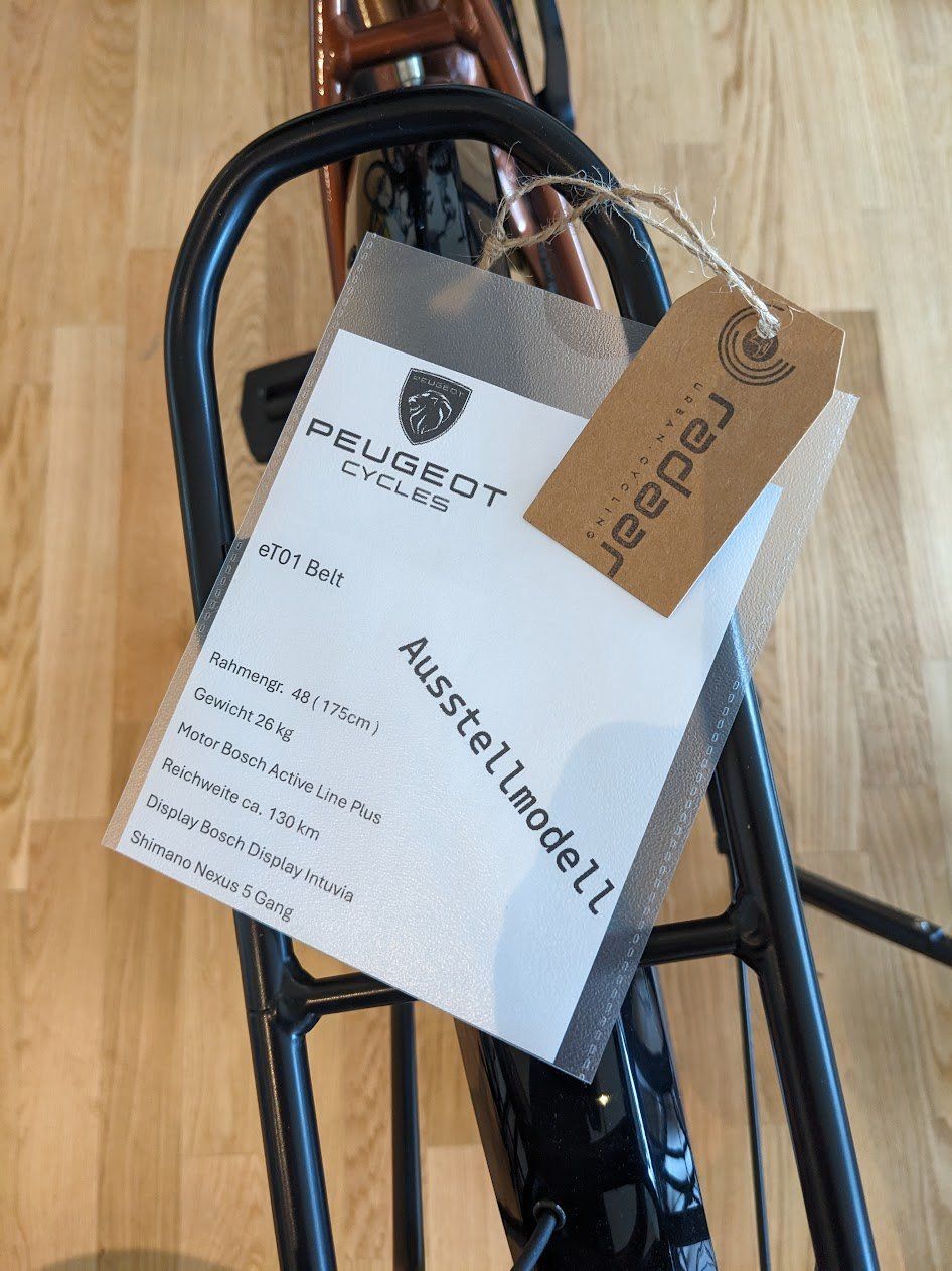 Peugeot Biciclette: Peugeot eT01 Belt – Nuovo (secondo la descrizione) da Rothrist venduto da RadaarUrbanCycling 5