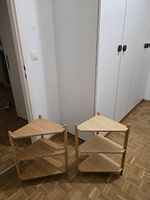 2 tablettes d'angle IKEA RÅGRUND - bambou, 34 × 60 cm