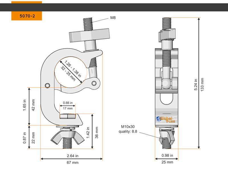 Tralicci: GLOBAL TRUSS Selflock Hook Small 32-35/30/ 75kg – Nuovo e nell'imballaggio originale da Däniken SO venduto da Profog1 1