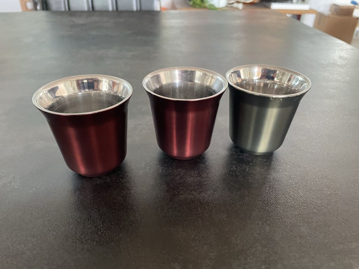 Nespresso Tassen: 3 Tasses à Espresso Nespresso Alu – Gebraucht aus Vallamand von Bricbracbroc82 1