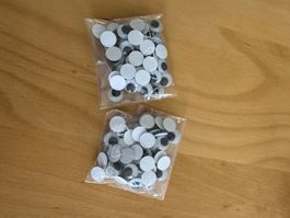 Wackelaugen rund 2x50 Stk. Durchmesser 12mm...