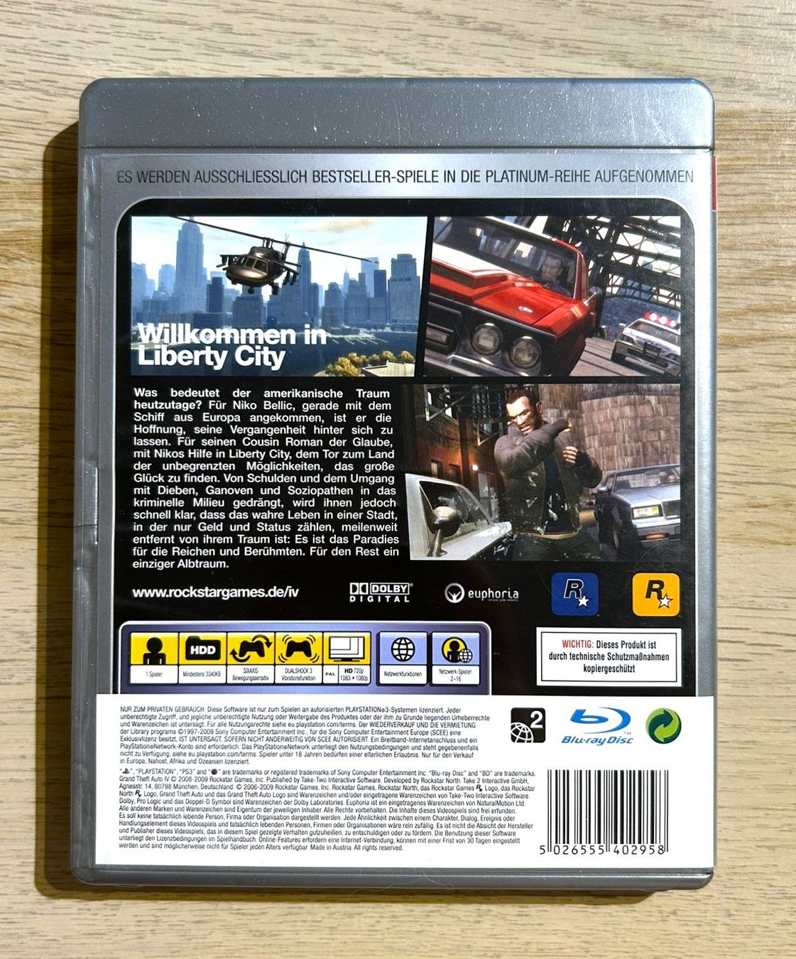 Sony Giochi: Grand Theft Auto IV GTA 4 PS3 – Usato da St. Gallen venduto da Alpine.Arcade 1