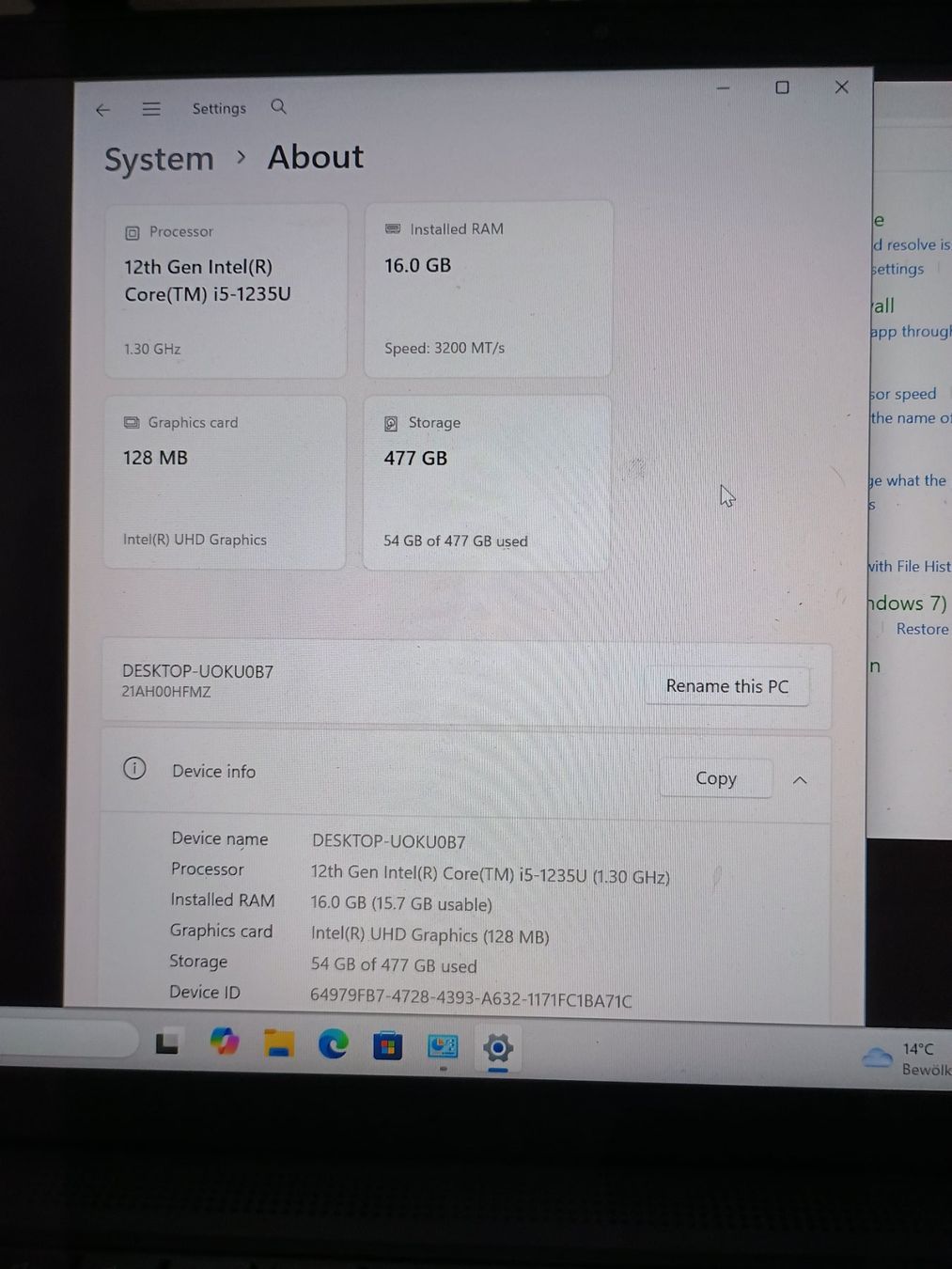 Lenovo Notebook: Lenovo ThinkPad T14 Gen 3 – Usato da Luzern venduto da Clansman 1
