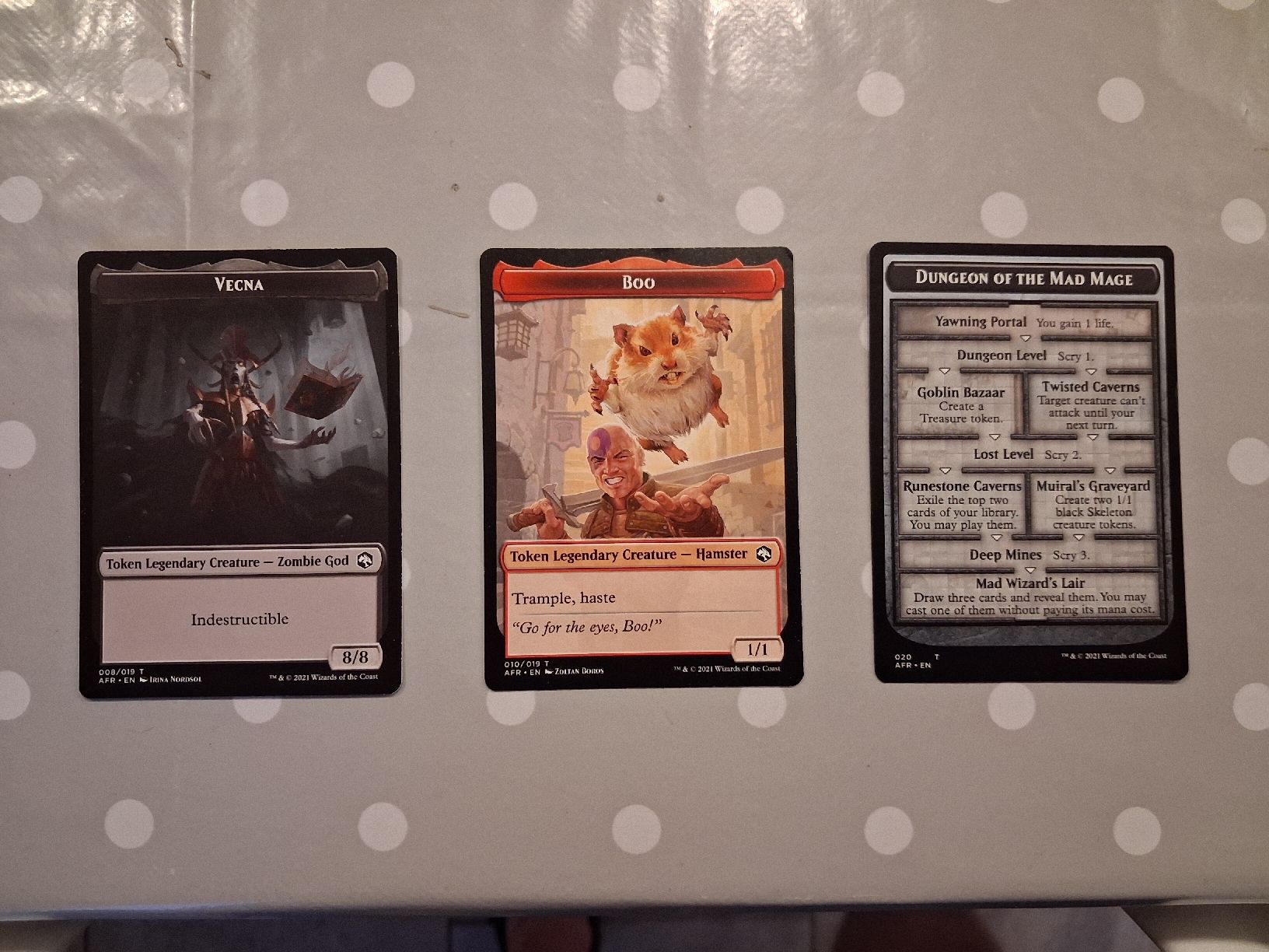 Magic The Gathering Carte collezionabili: magic the gathering 3 token AFR – Usato da Mayens-De-Chamoson venduto da arvine29