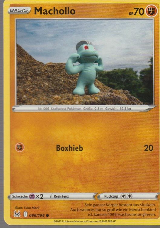 TCG POKEMON Verlorener Ursprung DE LOR 086 Machollo (Neu (gemäss ...