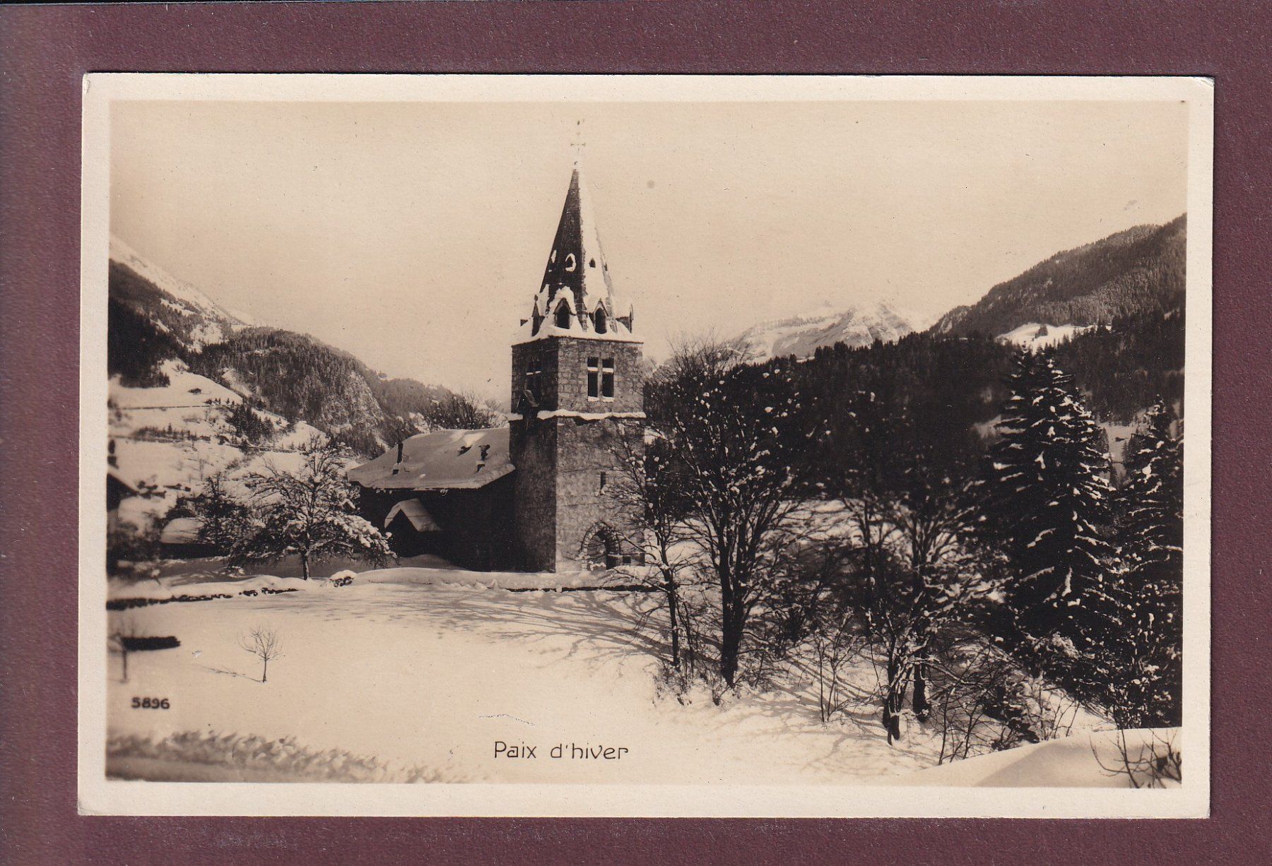 Cartoline postali: Le SEPEY - Eglise en hiver – Usato da Pully venduto da nicecards