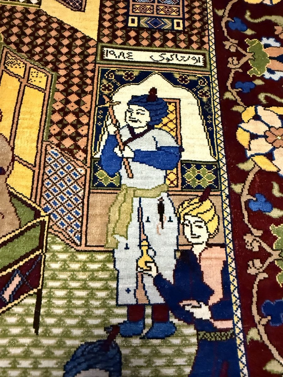 Tappeti: Wunderschöner Seiden Bildteppich (Hereke)77x52.cm – Usato da Sempach venduto da Star7 4