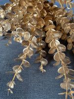 Eukalyptus-Kunststoff-Pflanze, gold-Farbig