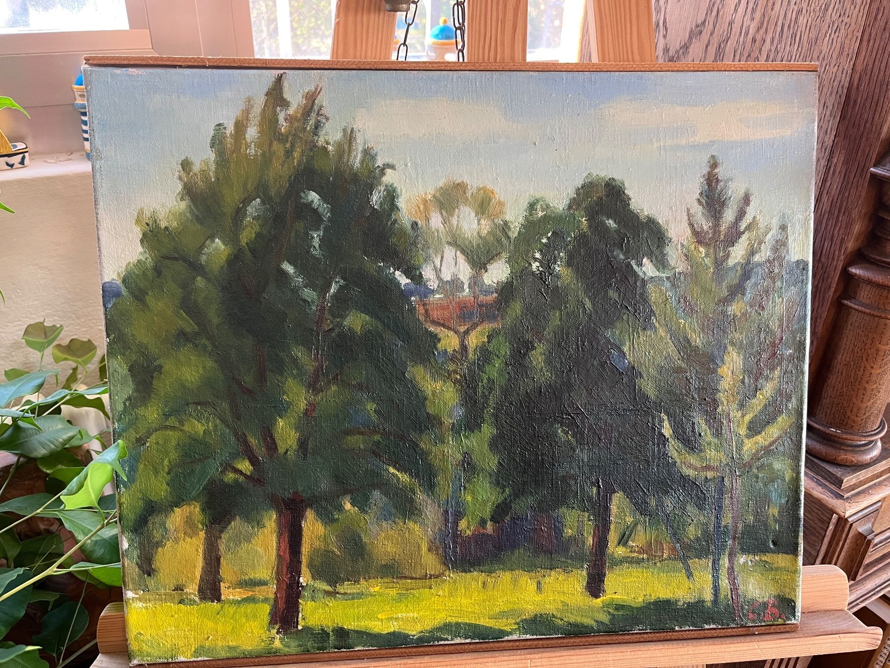 Tableaux: Carl Bauer - "Hain"  - Oelbild – D'occasion à Stetten AG par Brissago25