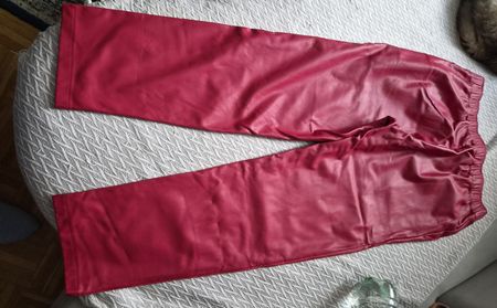 TwinSet Kunstlederhose Pink Gr. L