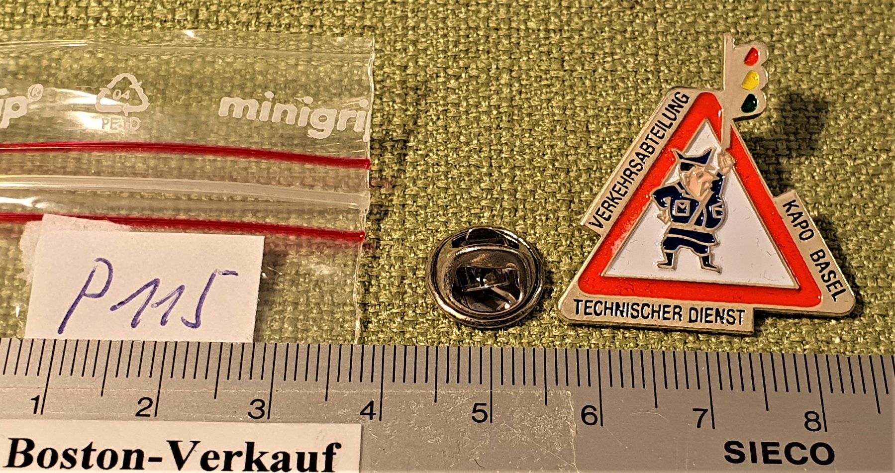 Placchette & Badge: P115 Polizei KAPO Basel Verkehrsabteilung Technischer Dienst – Usato da Reinach BL venduto da Boston-Verkauf 1